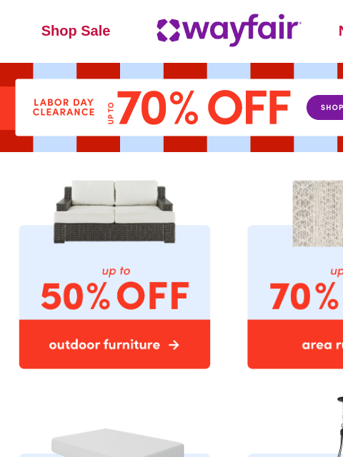 wayfair newsletter: ⭐ UP TO 70% OFF ⭐ FAST SHIPPING ⭐
