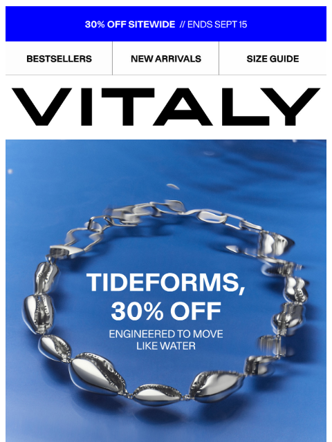 vitalydesign newsletter: 30% OFF: TIDEFORMS