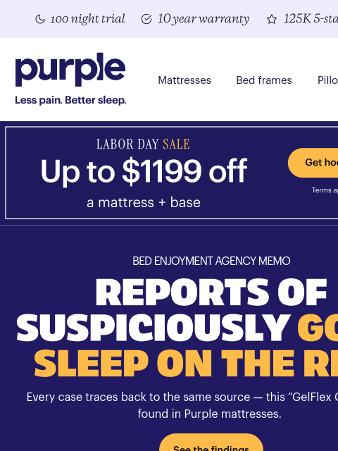 purple newsletter: Local sleeper achieves suspicious rest