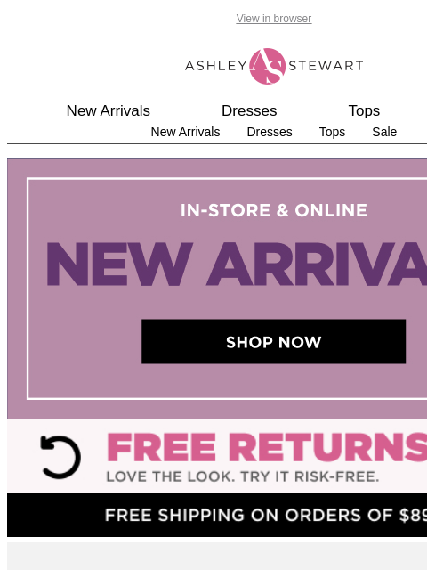 ashleystewart newsletter: Tops & Bottoms, Made to Match