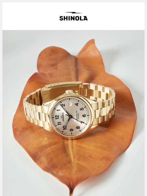 shinola newsletter: Watch Spotlight: Vapor Gold