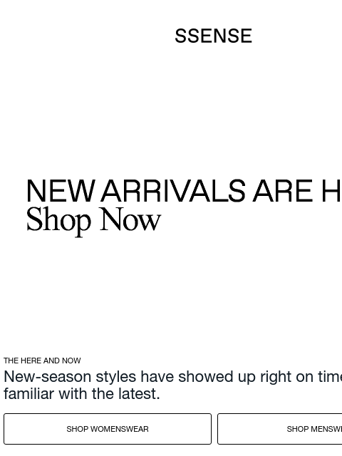 ssense newsletter: FW26 is Where It's At