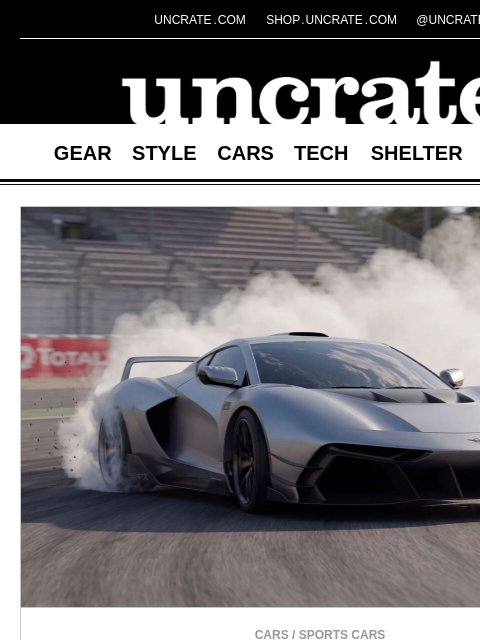 uncrate newsletter: Rezvani Beast X Hypercar & more
