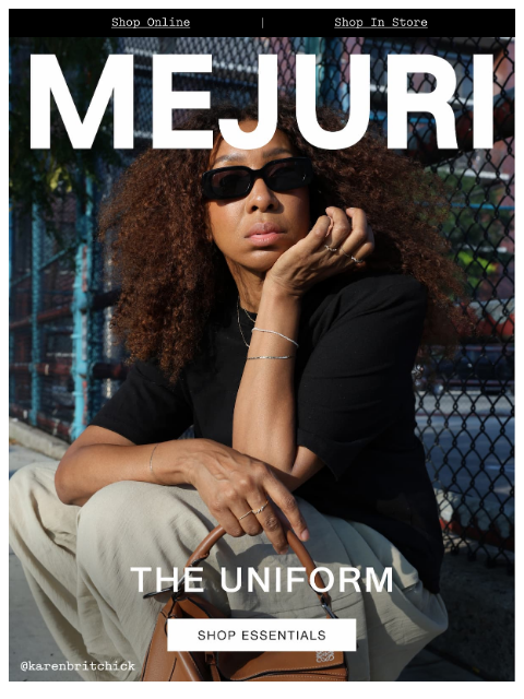 mejuri newsletter: A Woman on the Go