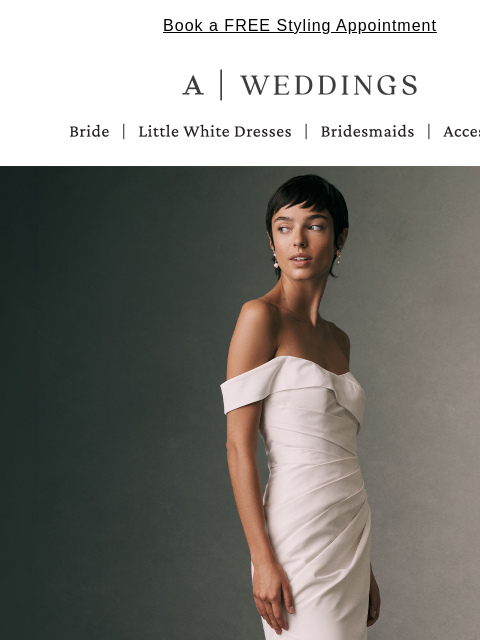 anthropologie newsletter: Little white dresses. Big moments.