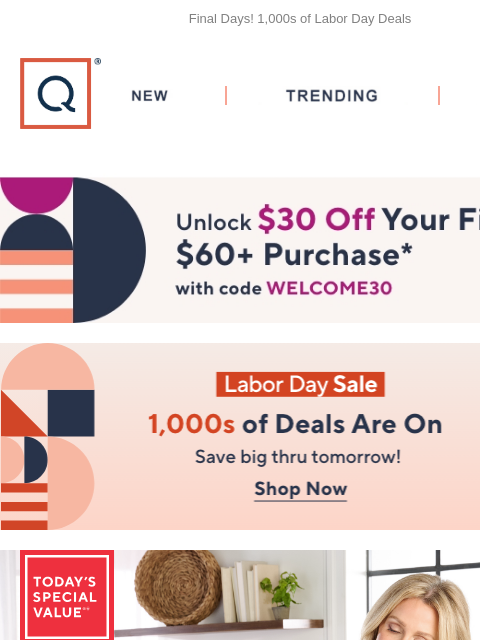 Final Days! 1000s of Labor Day Deals QVC New TRENDING DEALS Unlock $30 off Your First Purchase labor day sale locknlock tsv Picked just for you Crepe Erase Ultra-Smoothing Body Repair Treatment 10-oz