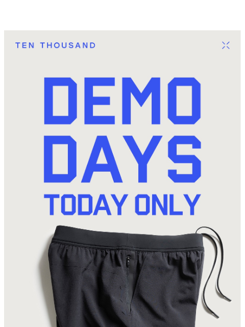 tenthousand newsletter: One Day Only: Train Hard. Risk-Free.