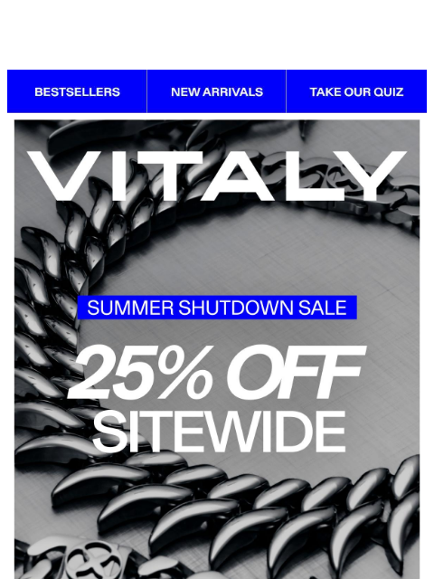 vitalydesign newsletter: LABOR DAY SALE - 25% OFF