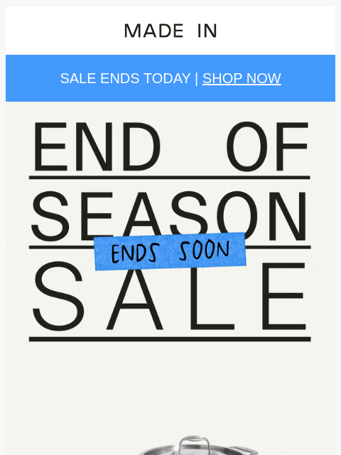 madeincookware newsletter: 🚨 Last Chance: Get Up to 25% OFF 🚨