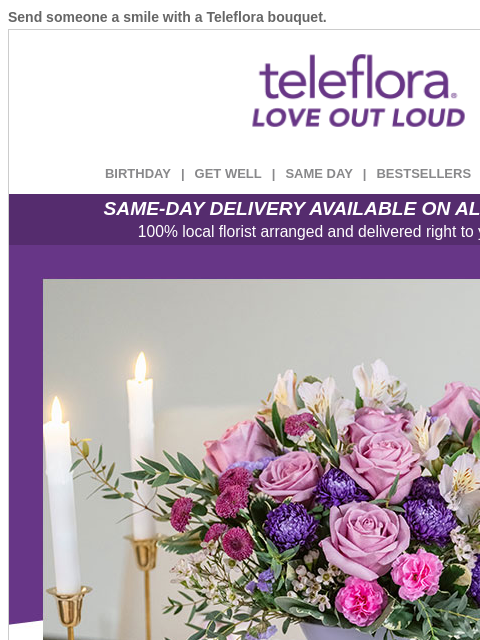 teleflora newsletter: Surprise Your People 😍 Enjoy $10 Off