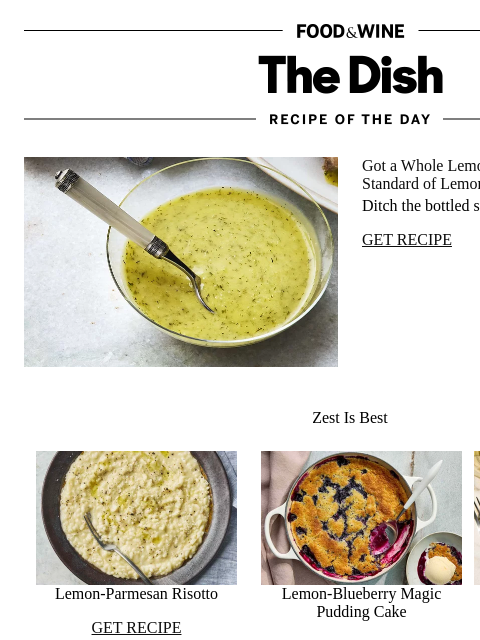 foodandwine newsletter: Whole Lemon Vinaigrette