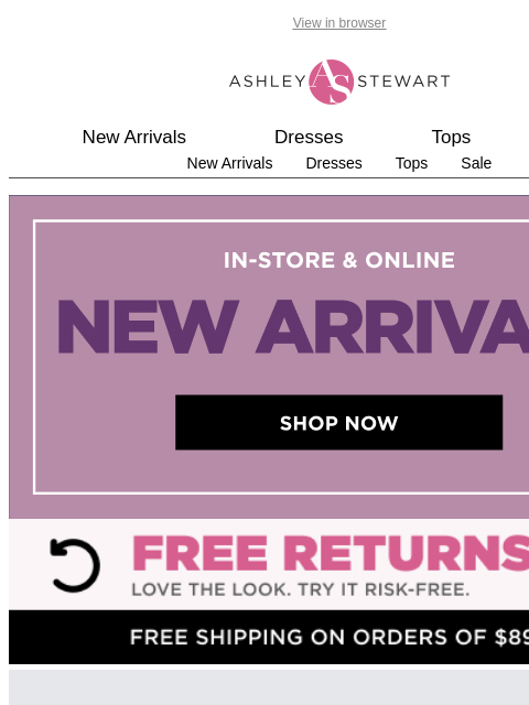 ashleystewart newsletter: "Thanks, it's NEW" ✨