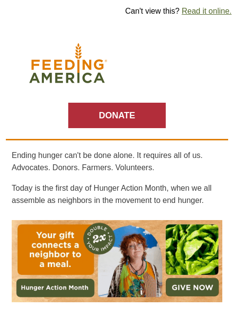 feedingamerica newsletter: Three ways to get involved