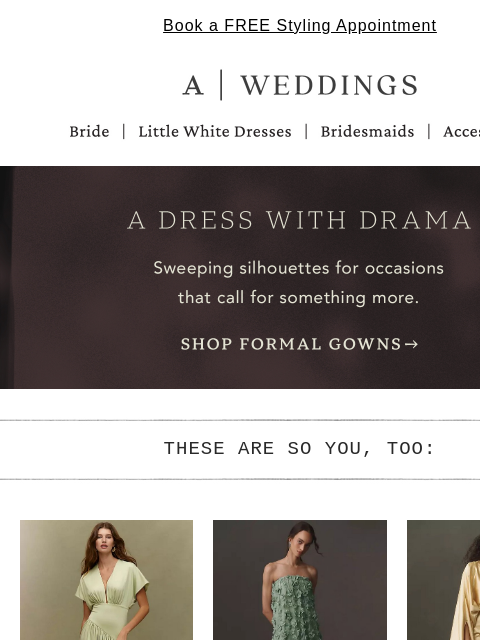 anthropologie newsletter: A dress worth dressing up for