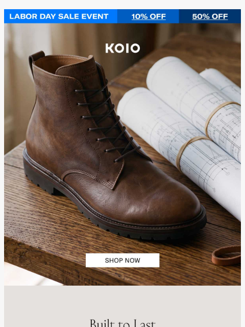 koio newsletter: Italian Boots Are Back