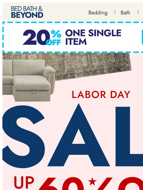 bedbathandbeyond newsletter: Top picks, big savings: up to 60% off