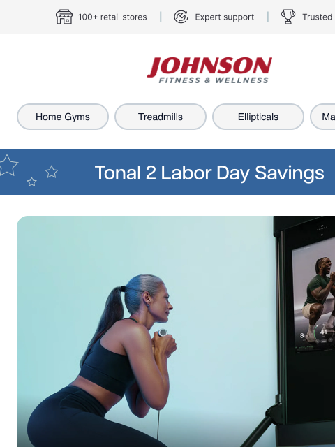 johnsonfit newsletter: Save 20% on Tonal 2