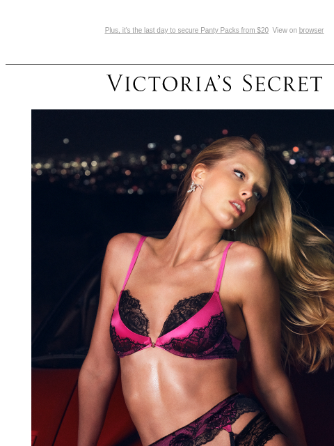 victoriassecret newsletter: Hurry—This Bra Deal Ends Tonight