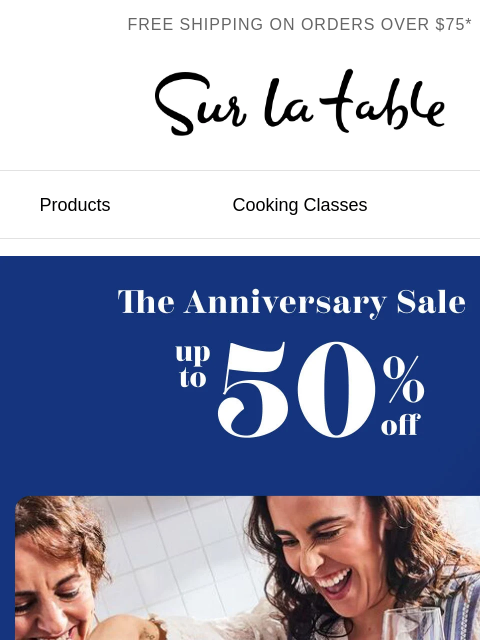surlatable newsletter: The Anniversary Sale is back!