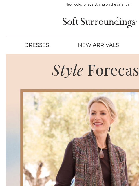 softsurroundings newsletter: September Style Forecast