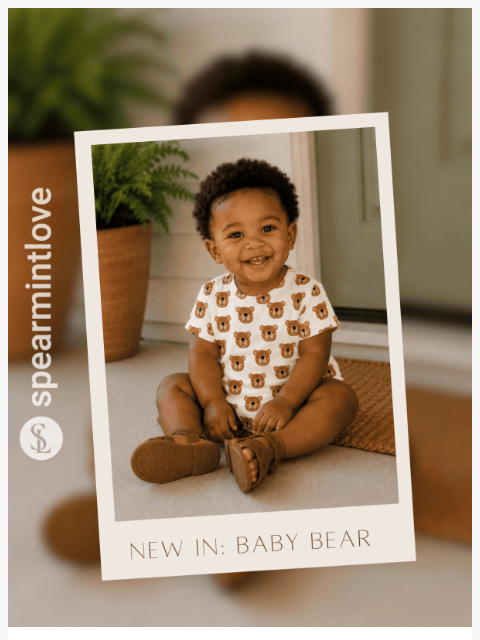 spearmintlove newsletter: Your Favorite Bear Print Is Back! 🐻
