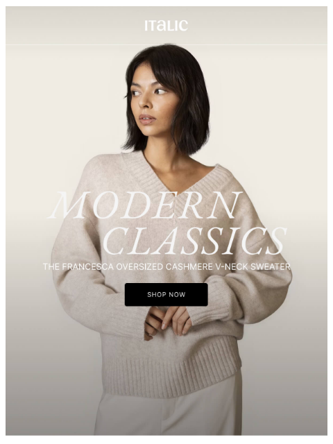 italic newsletter: NEW: The Softest Thing This Season