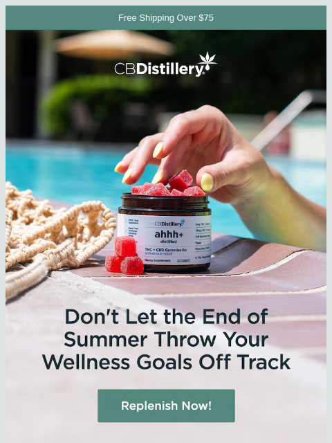 thecbdistillery newsletter: Don't Lose Your Routine