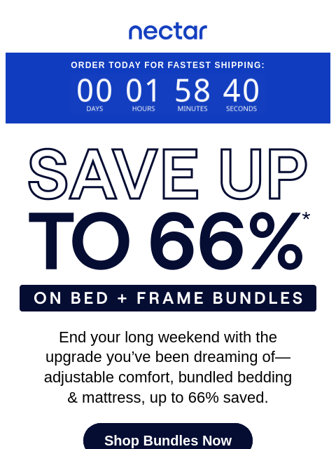nectarsleep newsletter: End Labor Day in Comfort! Bundle & Save Up to 66% ...