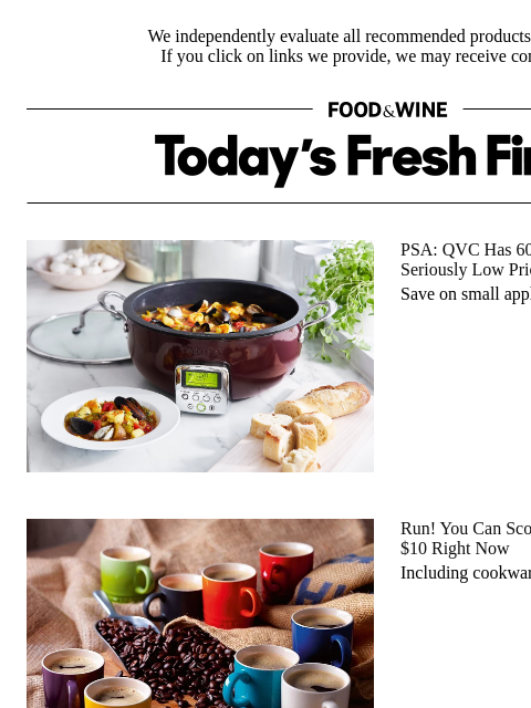 foodandwine newsletter: Run! You Can Score Le Creuset for as Little as $10...