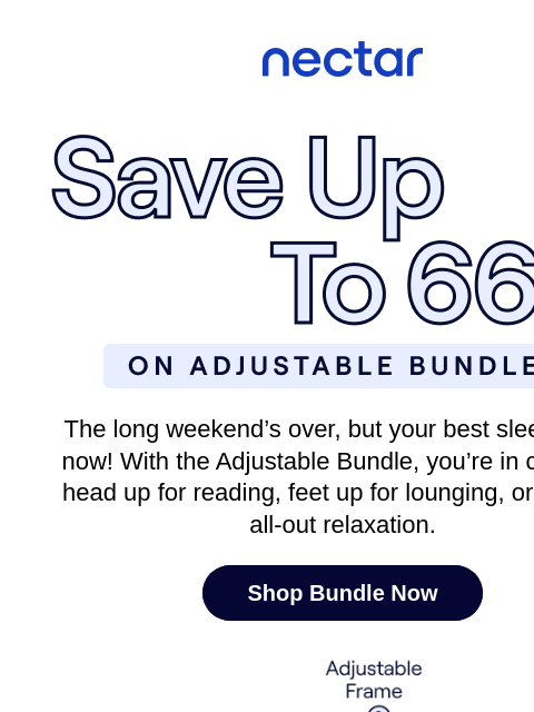 nectarsleep newsletter: Holiday’s Over, But Custom Comfort’s Just Starting...