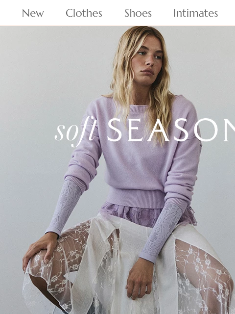 freepeople newsletter: New Collection: Soft Season ☁️