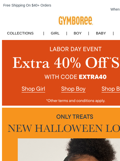 gymboree newsletter: Classic Halloween Styles Have Arrived