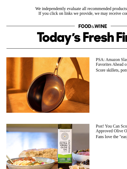 foodandwine newsletter: Psst! This Andrew Zimmern-Approved Olive Oil is Ju...