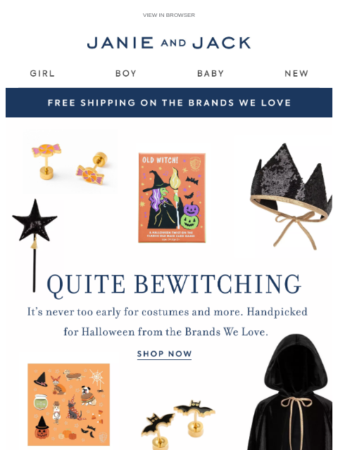 janieandjack newsletter: Costumes, capes & more from Brands We Love
