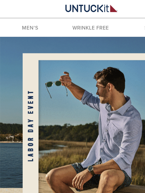 untuckit newsletter: The Labor Day Event—Shirts From $60