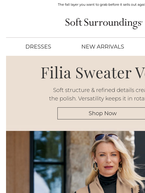 softsurroundings newsletter: A Favorite Returns