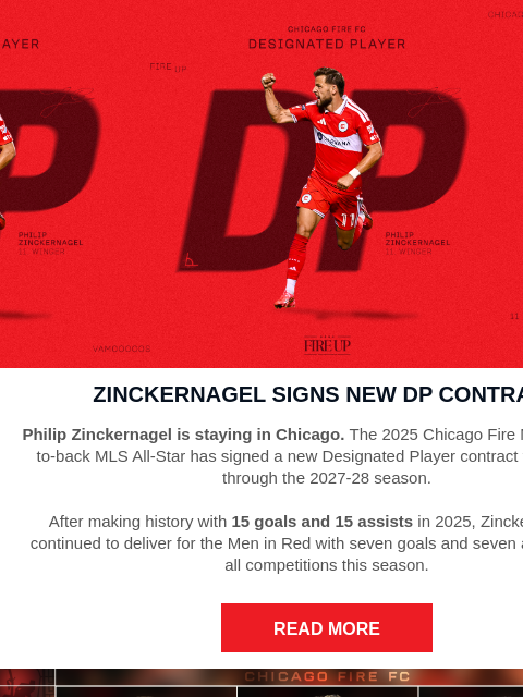 chicagofirefc newsletter: Philip Zinckernagel Signs New DP Contract 🔥