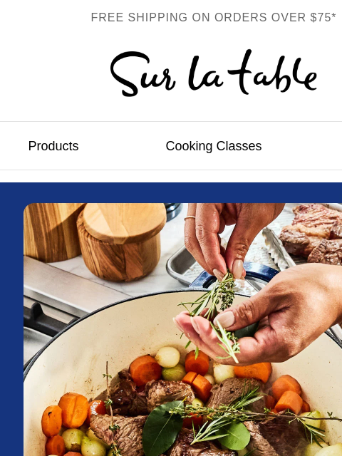 surlatable newsletter: See why they're America's Best Cooking Classes.