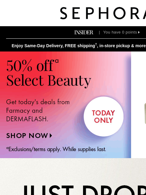 sephora newsletter: The hottest drops are here