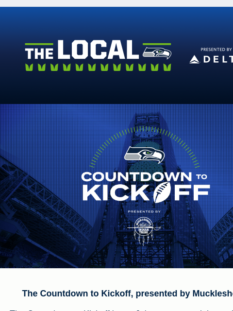 seahawksemail newsletter: The Local | Countdown To Kickoff