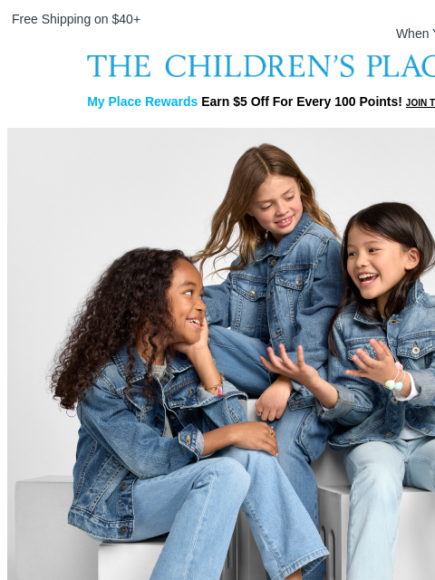 childrensplace newsletter: Cool Denim Outfits? Yes Way!👖🙌