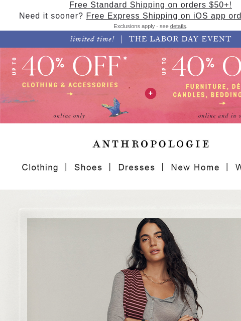 anthropologie newsletter: The Colette Pant in Corduroy