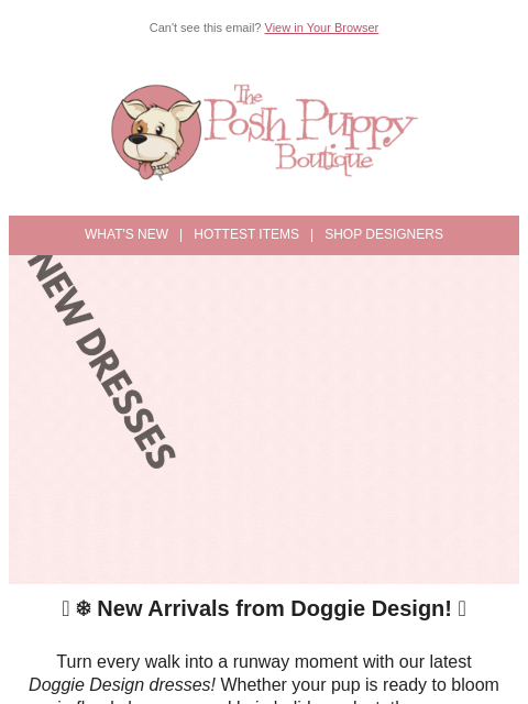 poshpuppyboutique newsletter: ✨ Fresh Florals & Holiday Sparkle – New Dresses Ar...