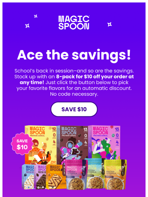 magicspoon newsletter: Stock up for back-to-school 🎒
