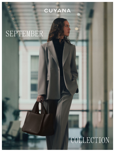 cuyana newsletter: New September Collection