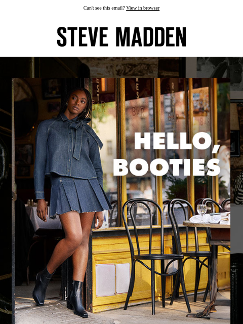 stevemadden newsletter: Booties Are Served
