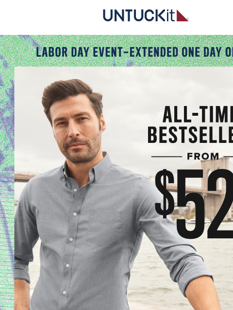untuckit newsletter: Last Chance for 25% Off Everything ‼️