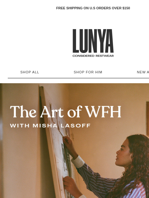 lunya newsletter: WORKDAY RITUALS