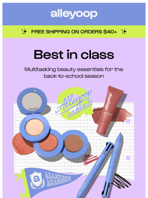 meetalleyoop newsletter: Back-to-school beauty ✨✏️