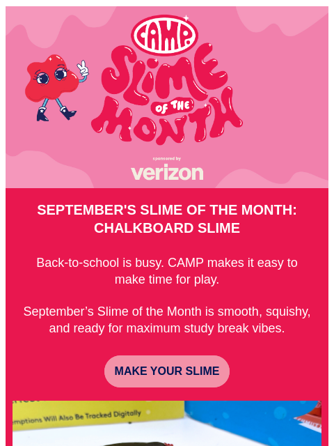 camp newsletter: We grade this slime an A+ 🎒